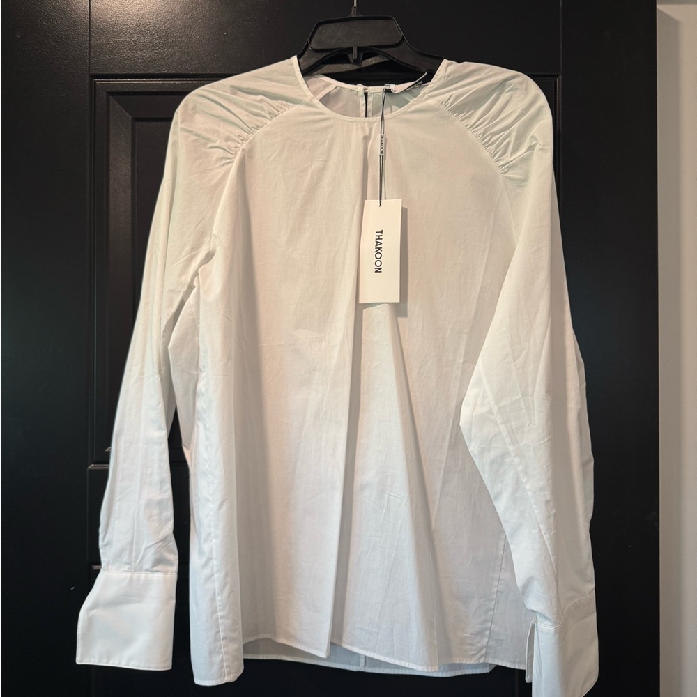 Thakoon White Dress Shirt Lightweight Long-Sleeve